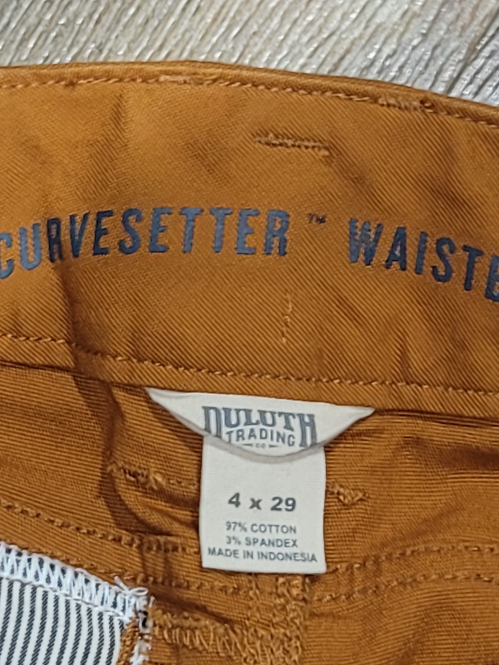 Duluth Trading Co. Curvesetter Cargo Pants Women's Size 4x29 Rust Brown EUC - Picture 5 of 9